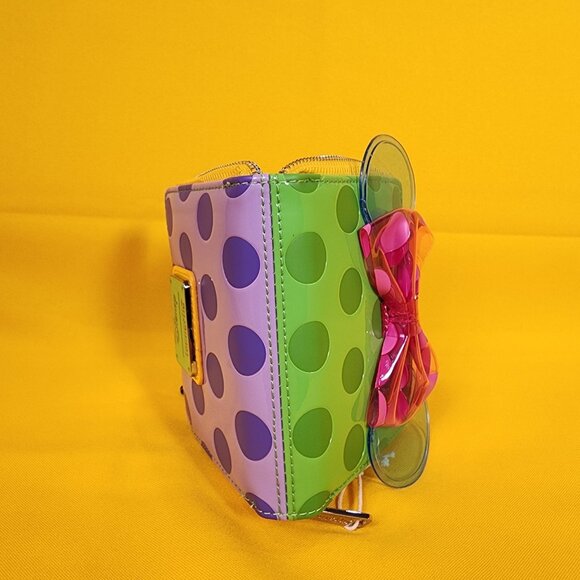 Loungefly Disney Minnie Mouse Jelly Color Block Polka Dot Zip Wallet NEW - Picture 13 of 13